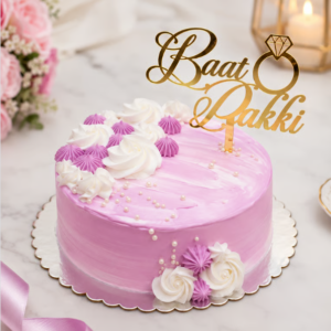 Floral Engagement Cake Celebrate Love with Every Slice
