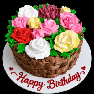 Floral Basket Cake