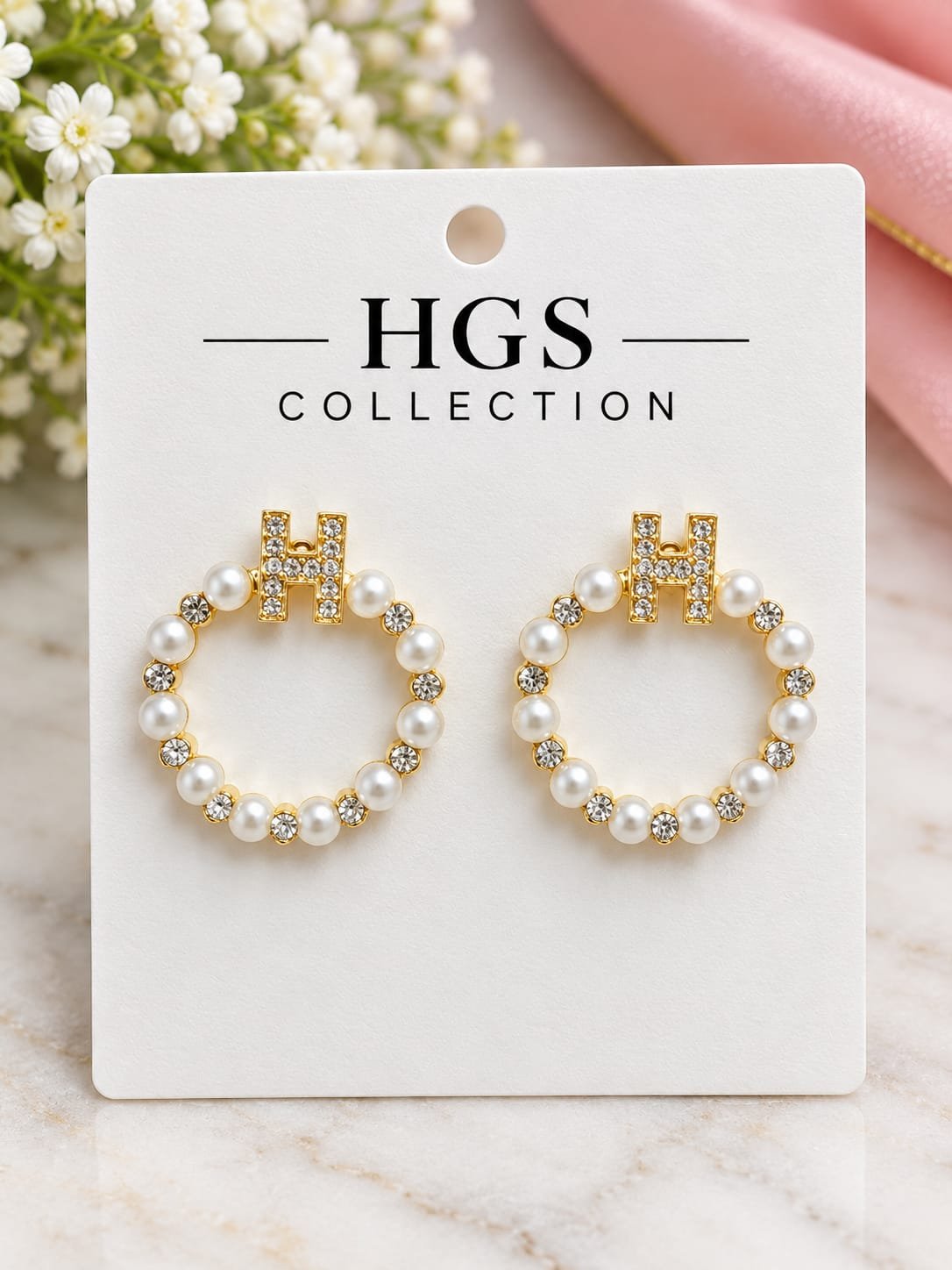 Pearl & Stone Elegant Earrings for Women