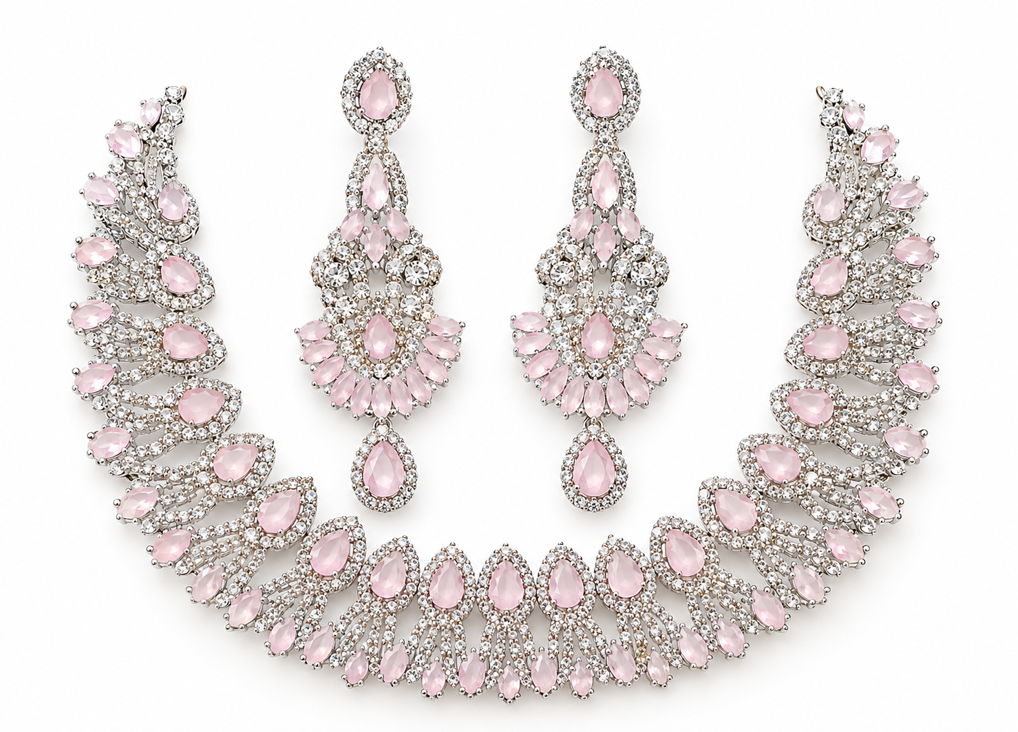 Pink & Silver Jewelry Set - Image 6