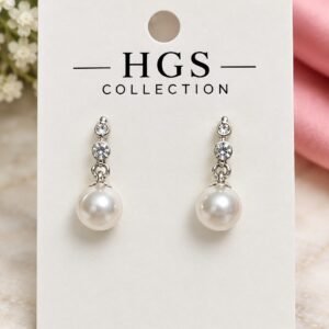 Elegant Bailey Pearl Drop Dangle Earrings