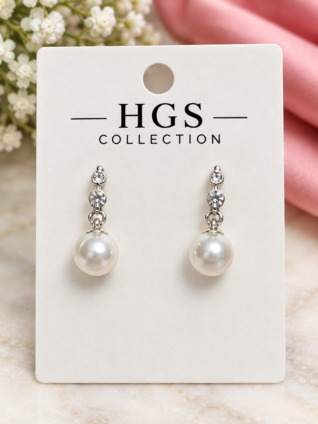 Elegant Bailey Pearl Drop Dangle Earrings