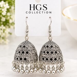 Antique Party Wear Jhumke - Traditional Earrings