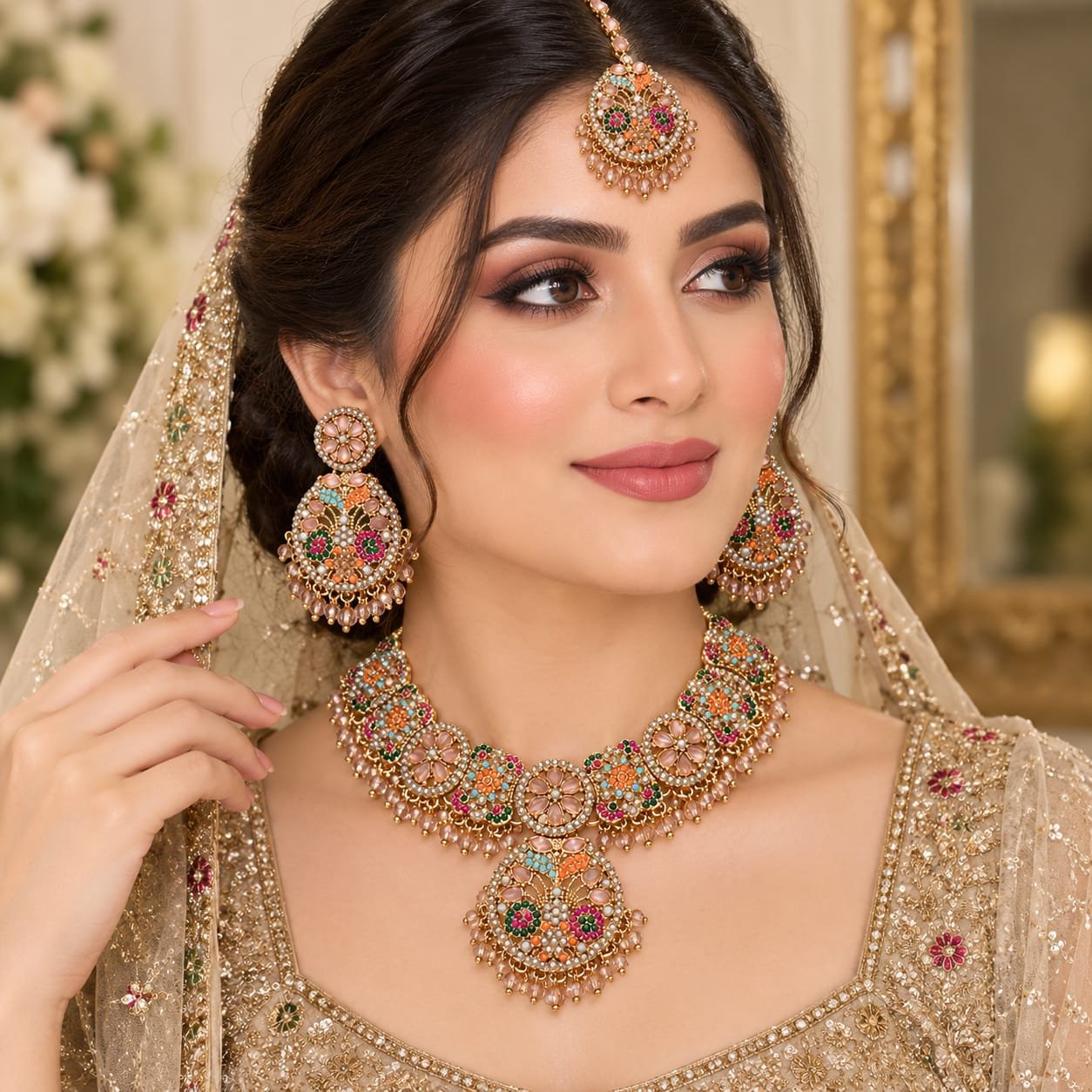 Multicolor Bridal Jewelry Set