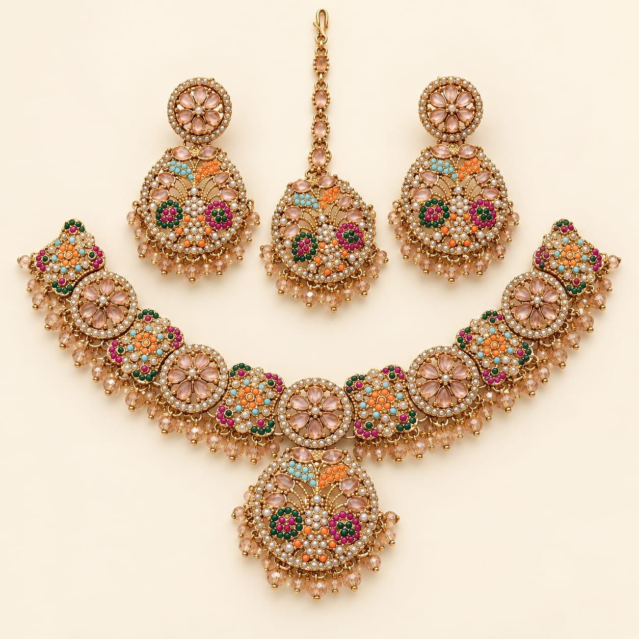 Multicolor Bridal Jewelry Set - Image 2
